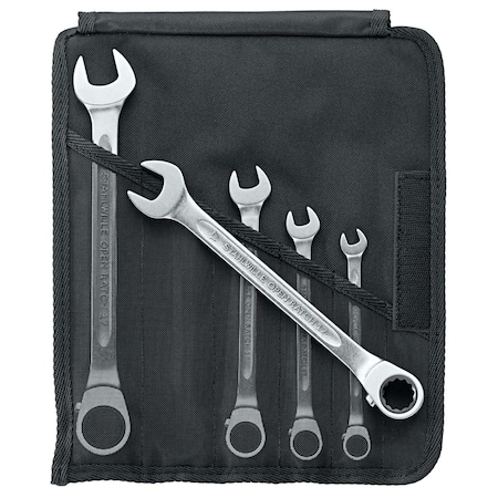 Stahlwille Tools Set combination ratcheting Wrench OPEN-RATCH No.17/5 5-pcs. 96411705